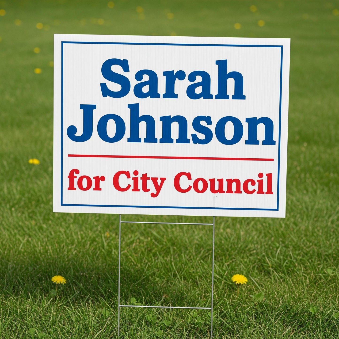 Need Yard Signs? Check out the best priced full color yard signs with Stakes