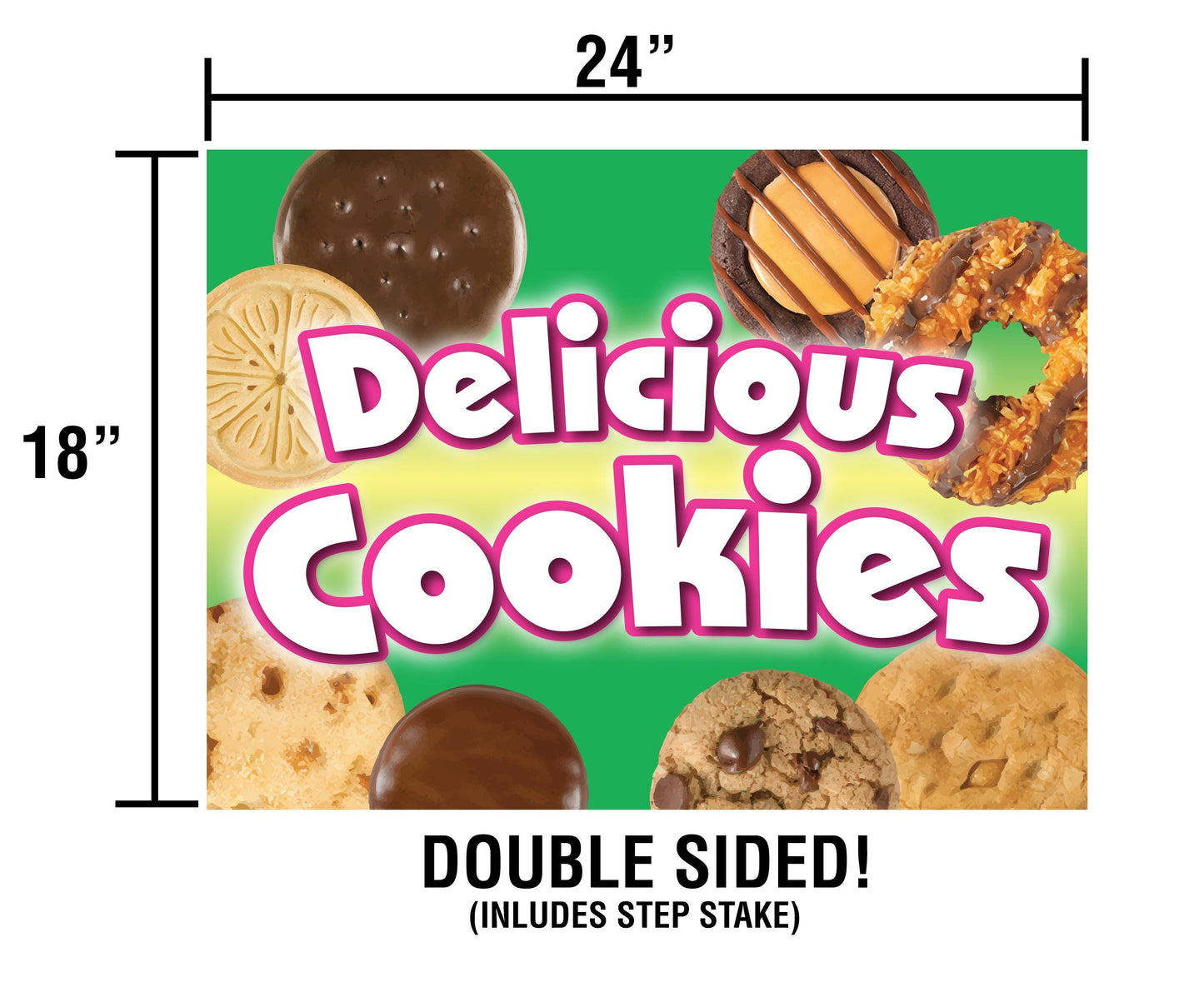 Scout Cookies YARD SIGN 24in x 18in Double Sided