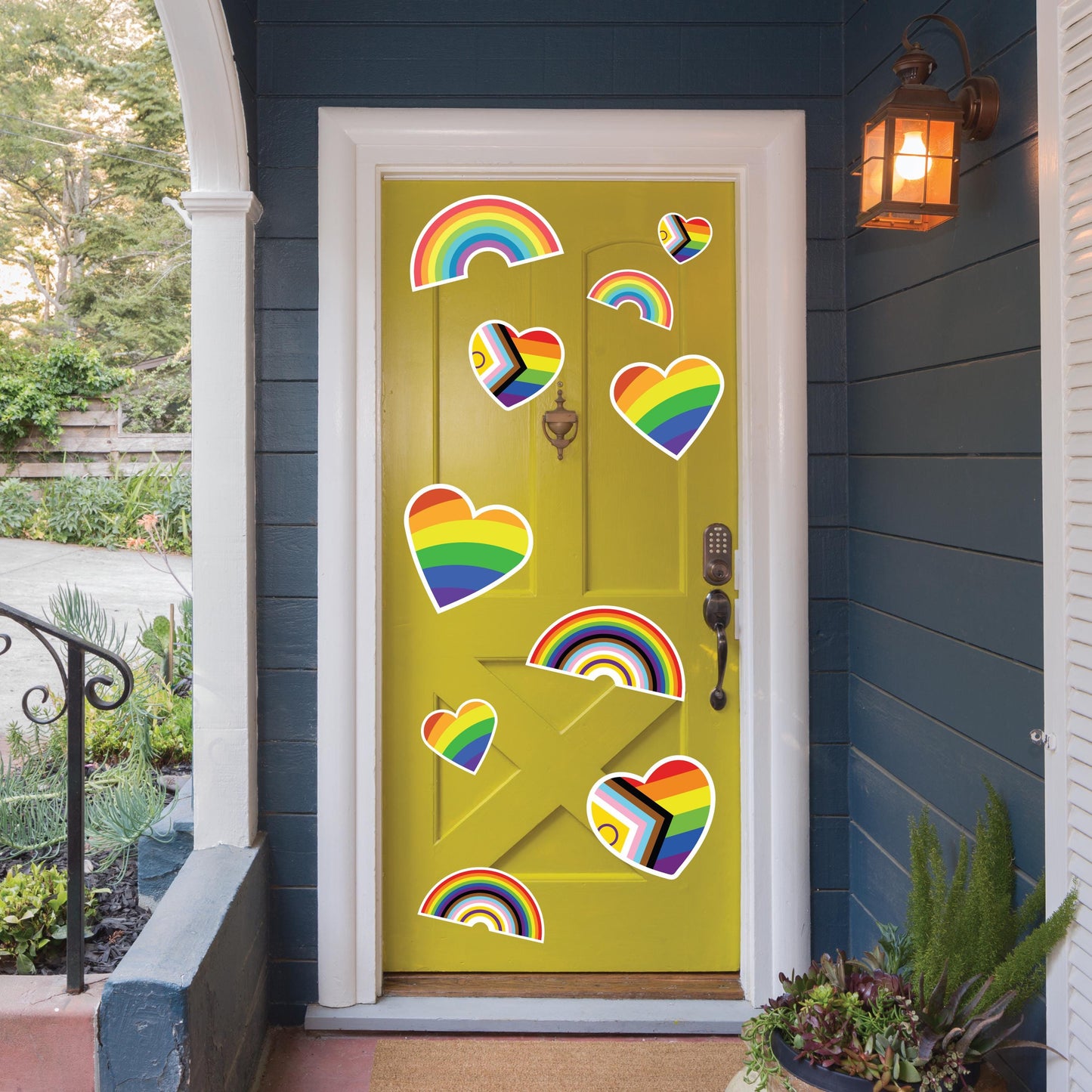 Magnetic Pride Rainbow, Pride Flag, Pride Heart, 16pc Magnet Set, Weatherproof