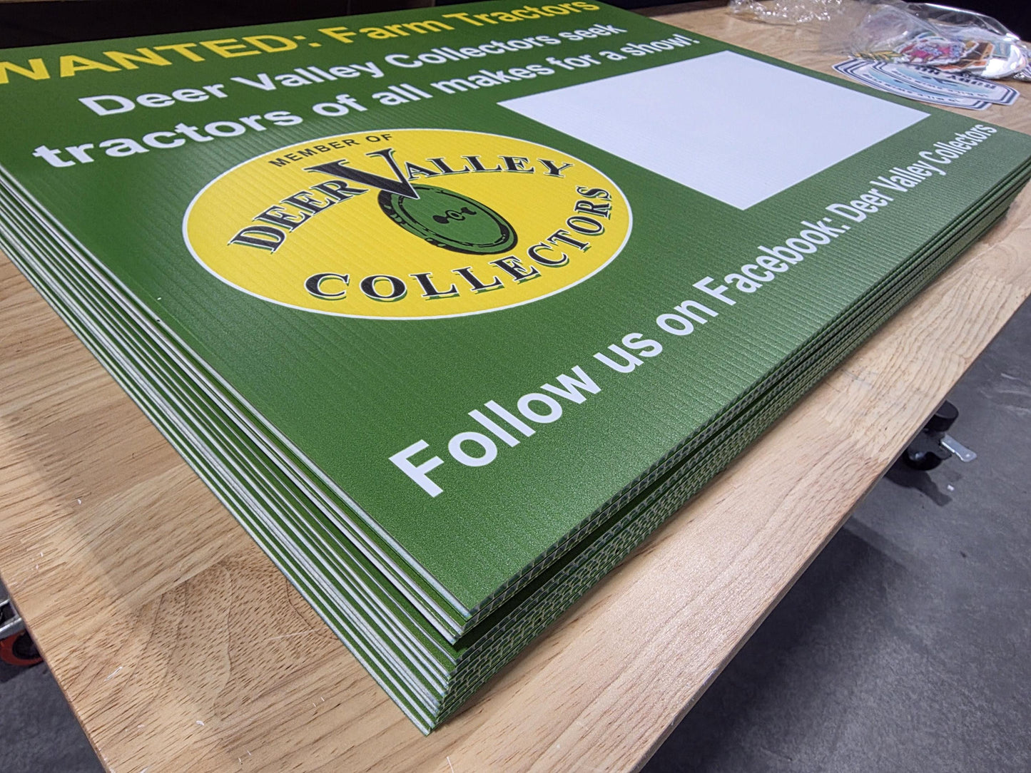 Yard Signs, Printed 2-Sided, Political, Business, Events, Union Bug