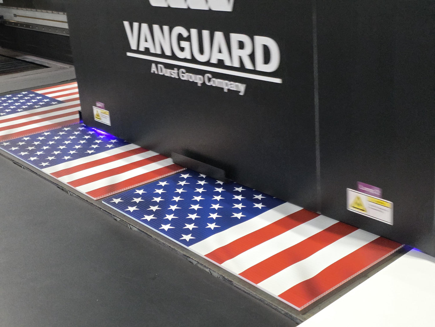 American Flag Yard Sign - 24x18 Double Sided