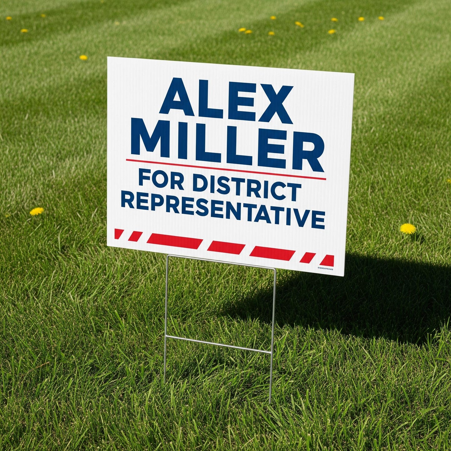 Need Yard Signs? Check out the best priced full color yard signs with Stakes