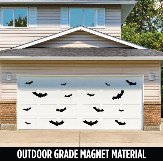 Magnetic Bats 16pc Halloween Magnet Set Weatherproof