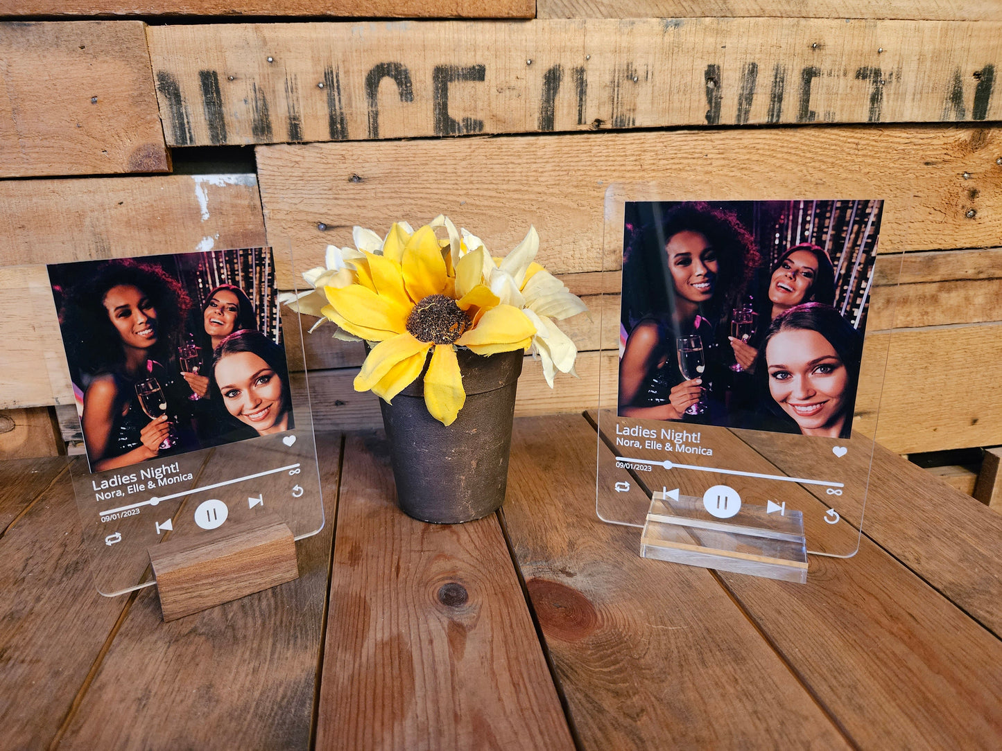 Personalized Love Song Lyrics with Acrylic Photo, Custom Wedding or Anniversary Gift, Couples Keepsake, Valentine's Present