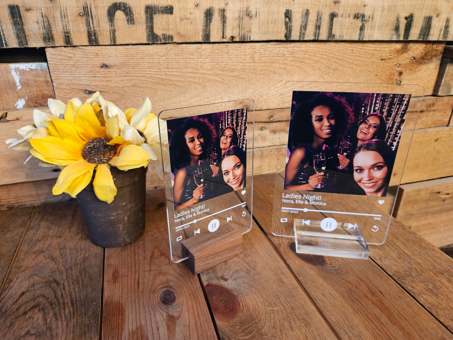 Personalized Love Song Lyrics with Acrylic Photo, Custom Wedding or Anniversary Gift, Couples Keepsake, Valentine's Present