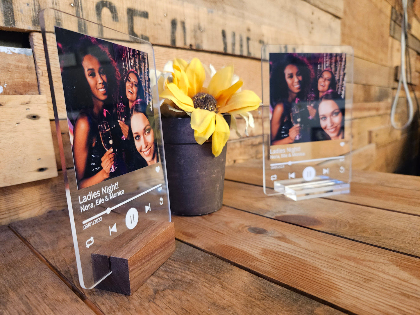 Personalized Love Song Lyrics with Acrylic Photo, Custom Wedding or Anniversary Gift, Couples Keepsake, Valentine's Present