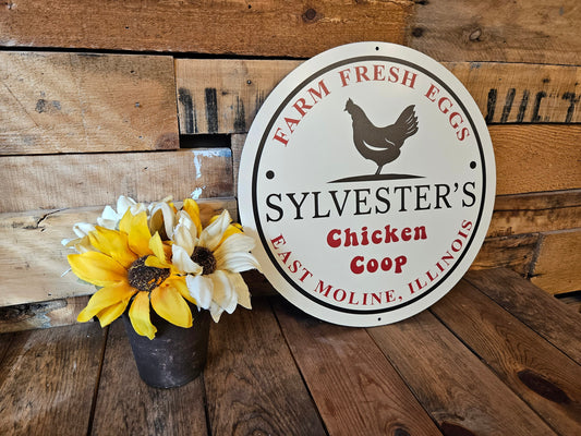 Chicken Coop Sign, Farm Fresh Eggs Sign, Custom Chicken Sign, Fresh Egg Plaques, Personalized Hen House Signs, Tailored Farmstead Decor