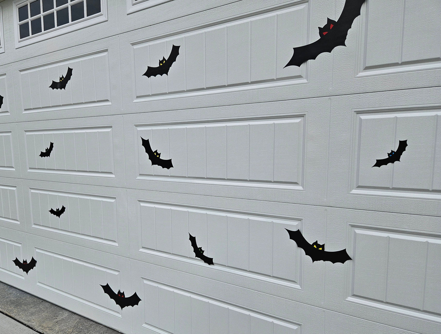 Big Magnetic Bats 16pc Halloween Premium Magnet Set Weatherproof