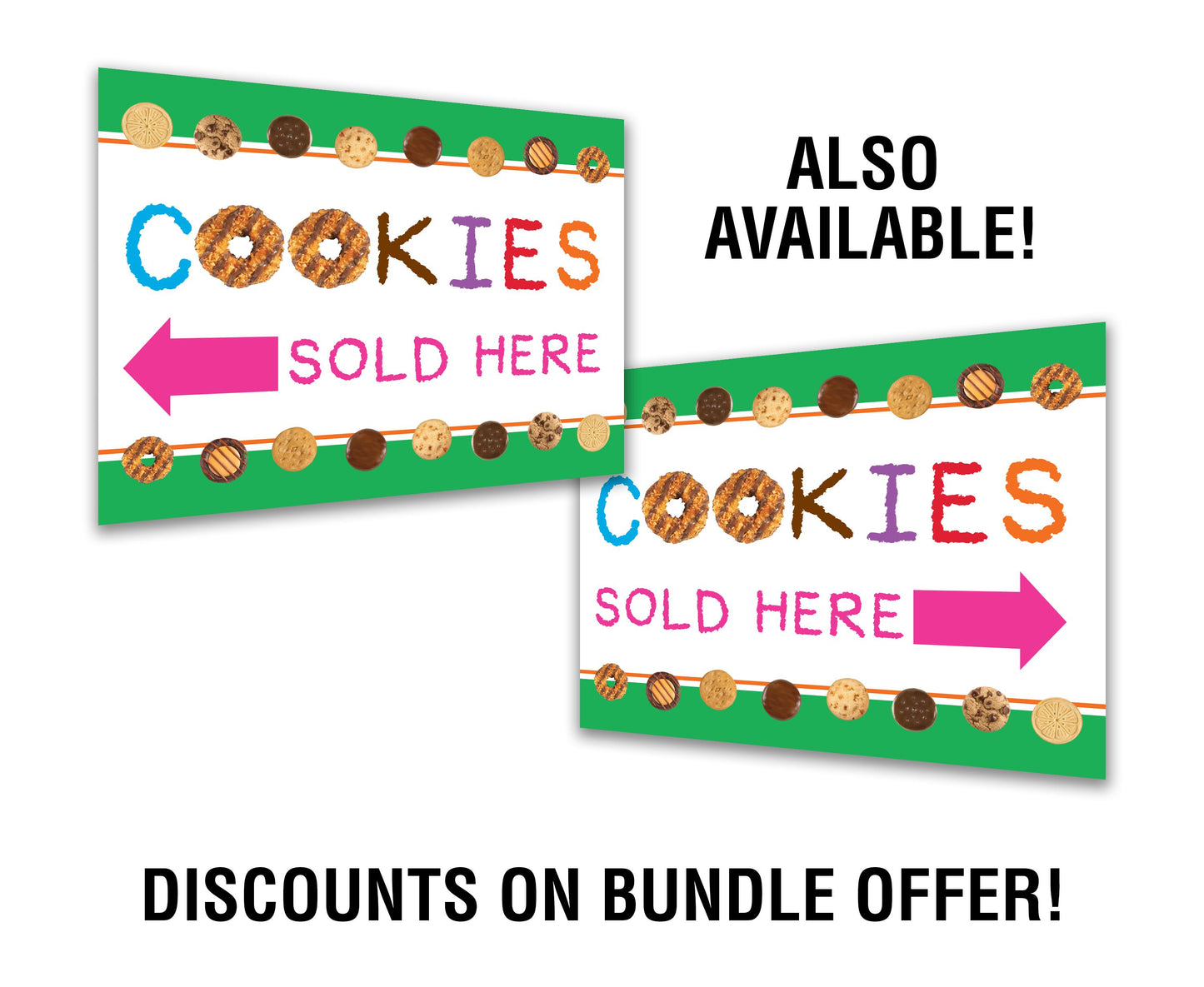Scout Cookies YARD SIGN 24in x 18in Double Sided