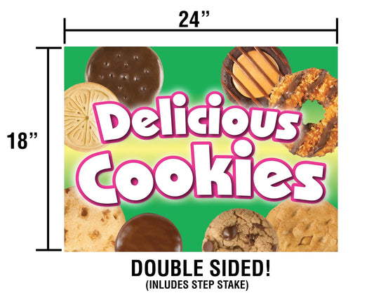Scout Cookies YARD SIGN 24in x 18in Double Sided
