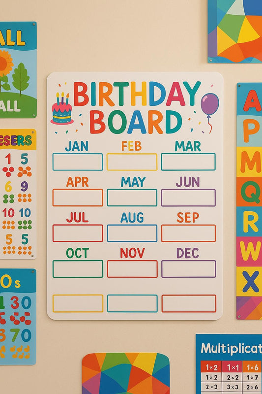 Custom Classroom Dry Erase Schedule Board. Personalized PVC Teacher Daily Planner. Reusable Whiteboard for School, Homeschool, Waterproof