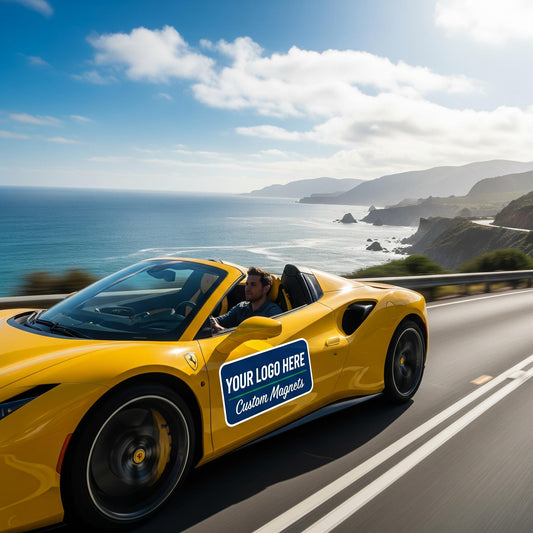 Car Magnet - Custom Magnets - Scratch Resistant, Waterproof Custom magnets, Business Logo on Cars - Truck Magnets - Logo - Branding