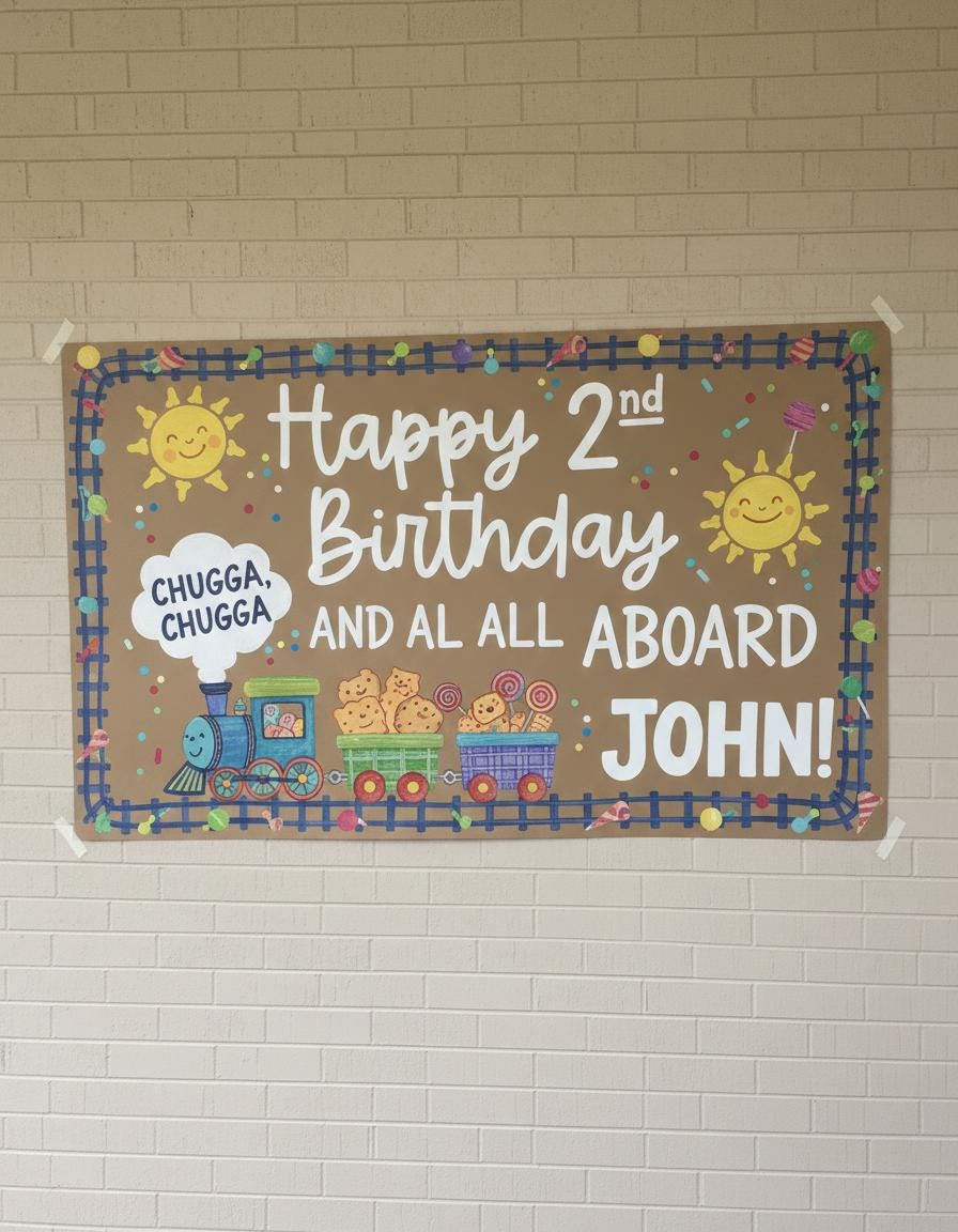 Custom Printed Kraft Paper Birthday