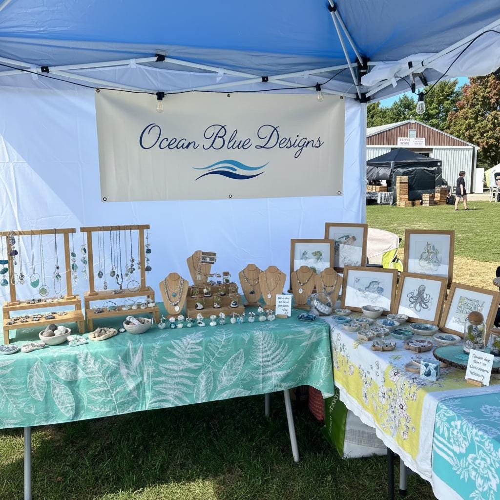 Custom Logo Canvas Banner for Craft Fair Display