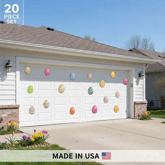 Jumbo Easter Egg Garage Door Magnets - 20 Pack