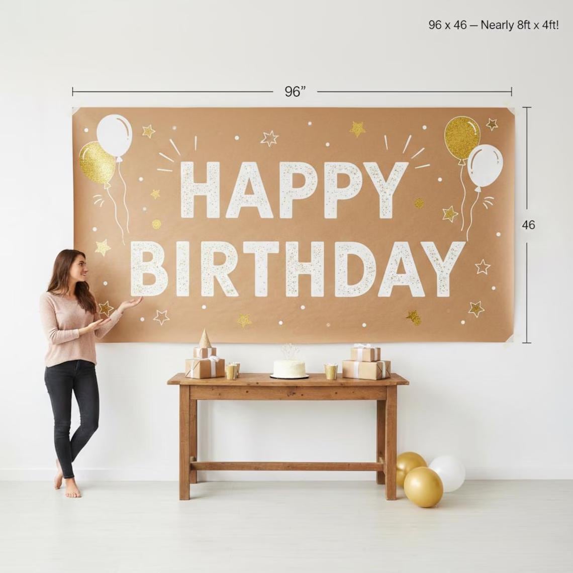 Custom Printed Kraft Paper Birthday