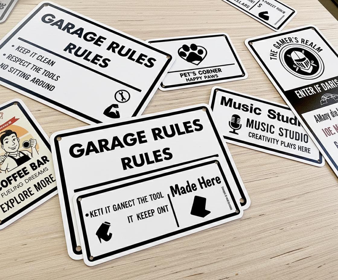 Custom Aluminum Man Cave or Business Sign