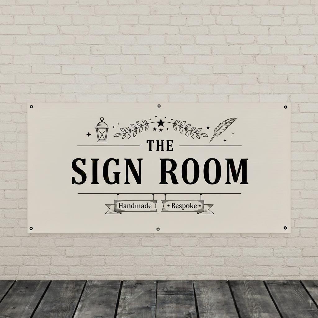 Custom Logo Canvas Banner for Craft Fair Display