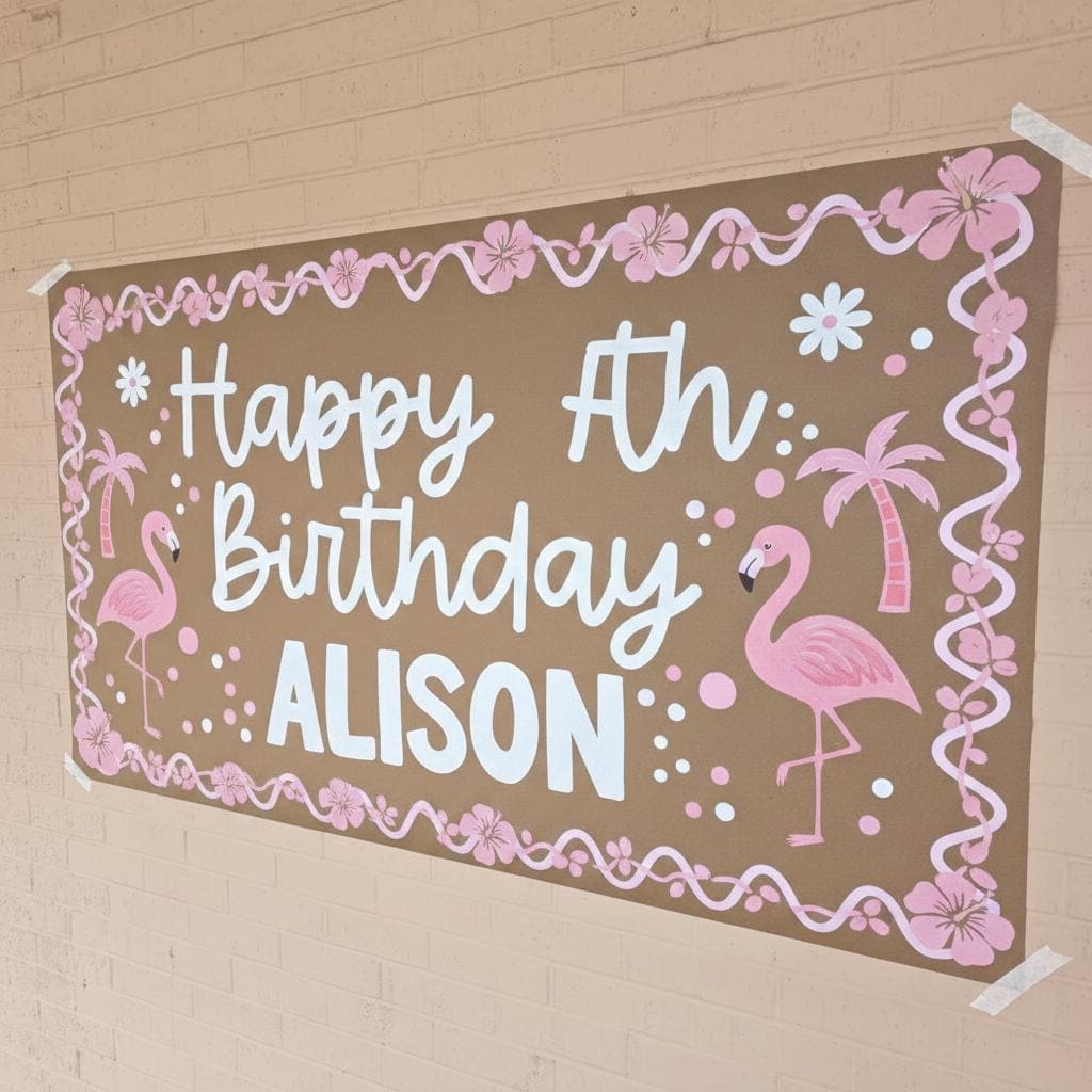 Custom Printed Kraft Paper Birthday