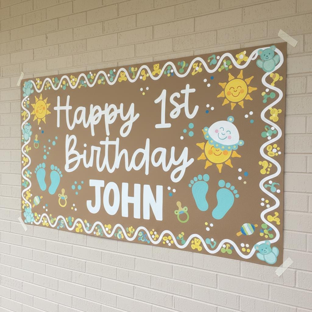 Custom Printed Kraft Paper Birthday