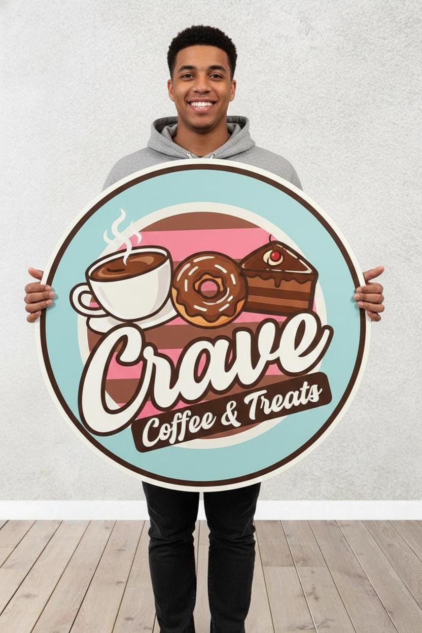 6mm PVC Business Sign Custom Contour Cut Waterproof